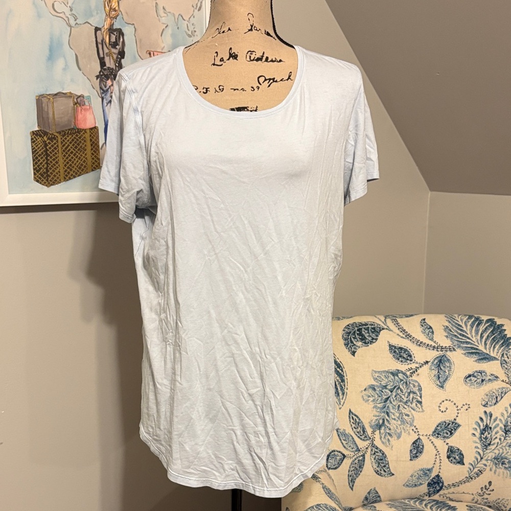 Lululemon love tee crew top size 10 Light Blue Women's Top